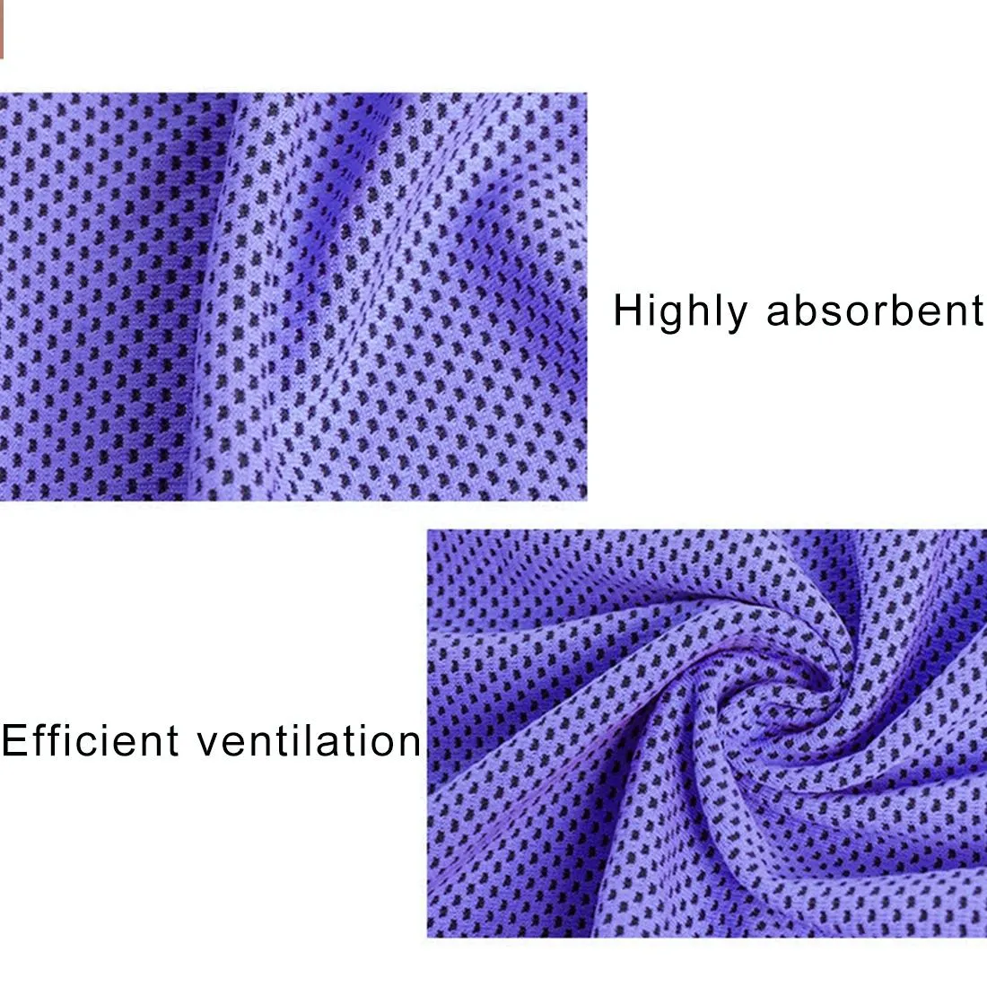 2-Pack Enduring Ice Towels | Microfiber Fabric 30x100CM | Ideal for Gym & Sports | Orange