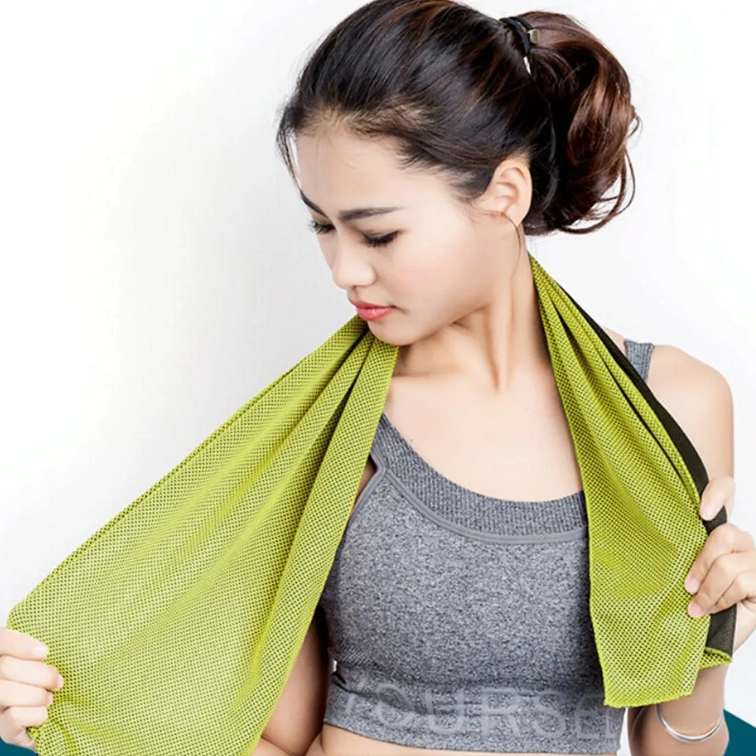 2-Pack Enduring Ice Towels | Microfiber Fabric 30x100CM | Ideal for Gym & Sports | Orange