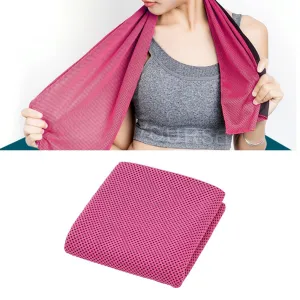 2-Pack Enduring Ice Towels | Microfiber Fabric 30x100CM | Ideal for Gym & Sports | Orange