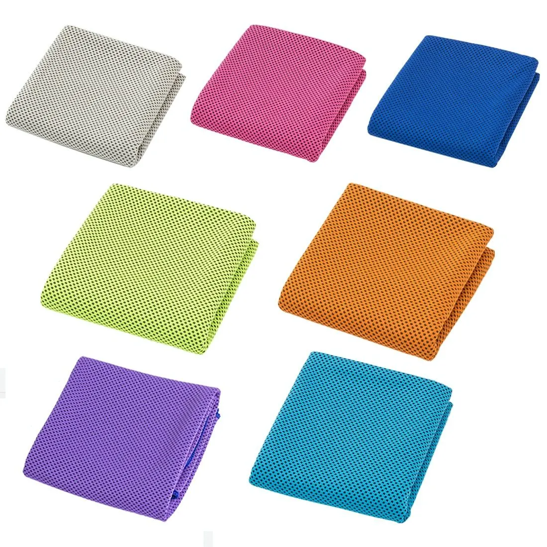 2-Pack Enduring Ice Towels | Microfiber Fabric 30x100CM | Ideal for Gym & Sports | Orange