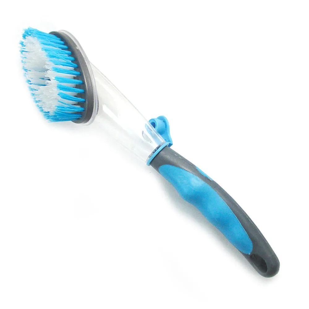 3pc Cleaning Brush Bristles Dish wand Soap Dispenser Refill Wash Pot Pan Kitchen