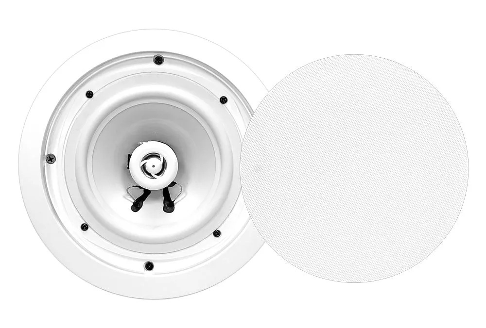 8” Weather Proof 2-Way In-Ceiling / In-Wall Stereo Speakers