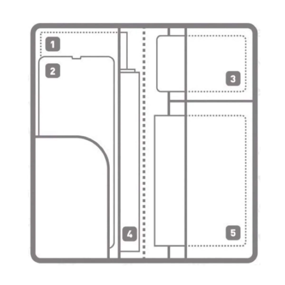 ALIFE DESIGN Happy Flight Travel Organizer, 102 x 218 mm, Red