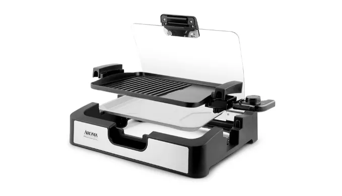 Aroma Housewares Smokeless Indoor Use Electric Grill/Griddle (NEW) - Ships Quick!