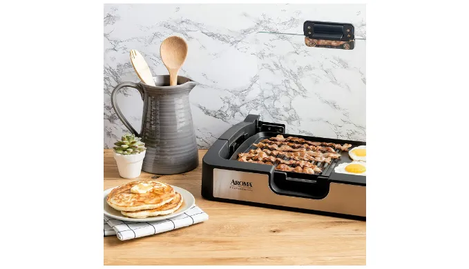 Aroma Housewares Smokeless Indoor Use Electric Grill/Griddle (NEW) - Ships Quick!