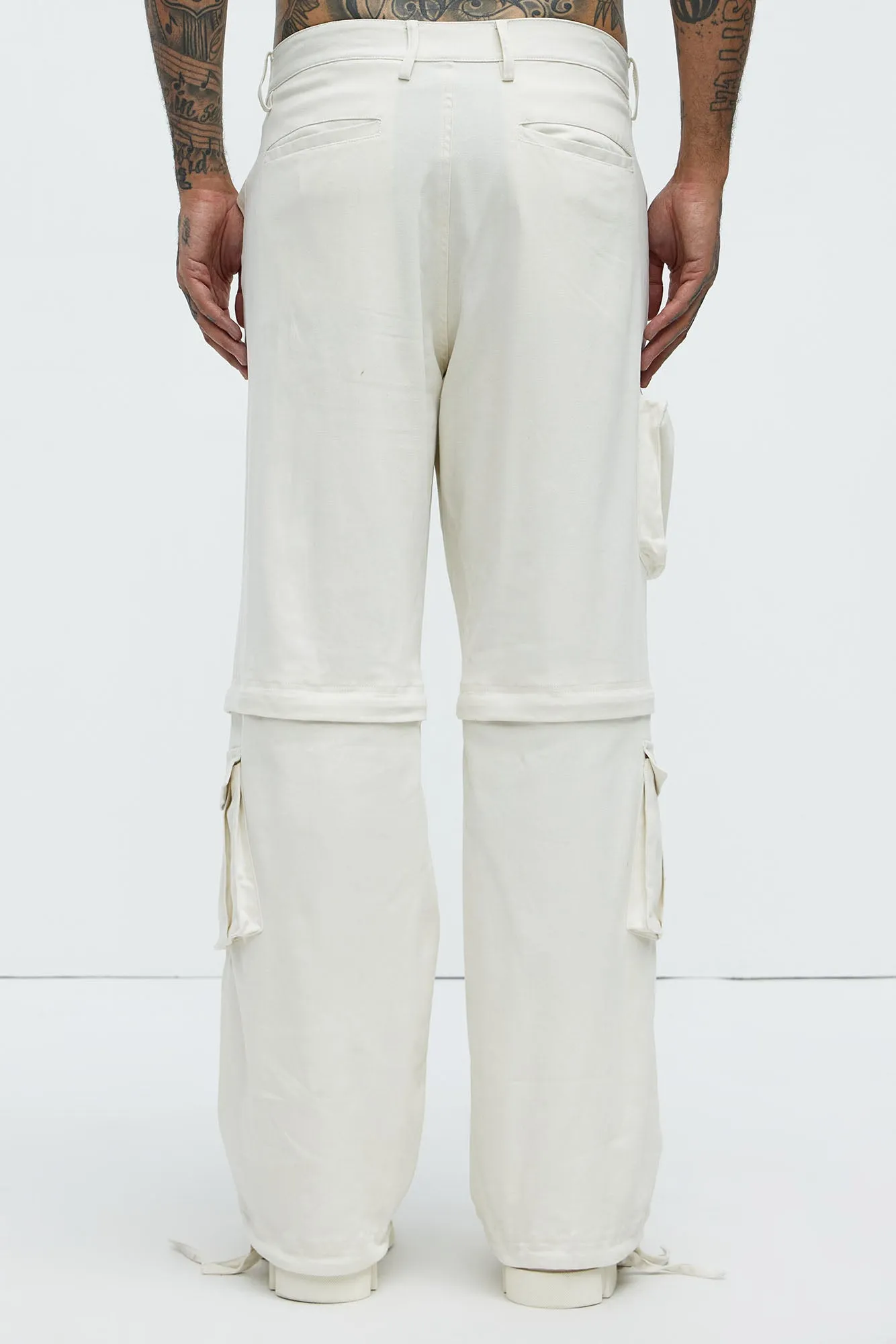 Baby Come Back Zip Off Cargo Pants - Off White