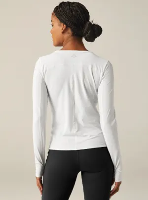 Beyond Yoga POWERBEYOND™ Lite Airshield Long Sleeve Top White