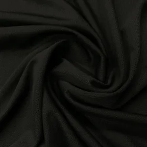 Black Polyester Athletic Wicking Jersey Fabric