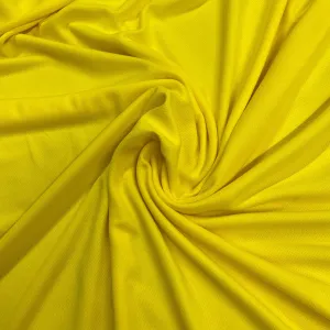 Bright Yellow Polyester Athletic Wicking Jersey Fabric