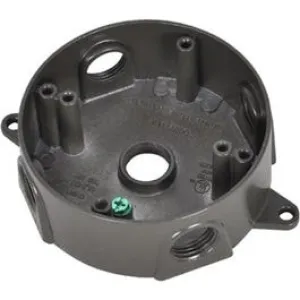 Bronze Weatherproof Round Outlet Box