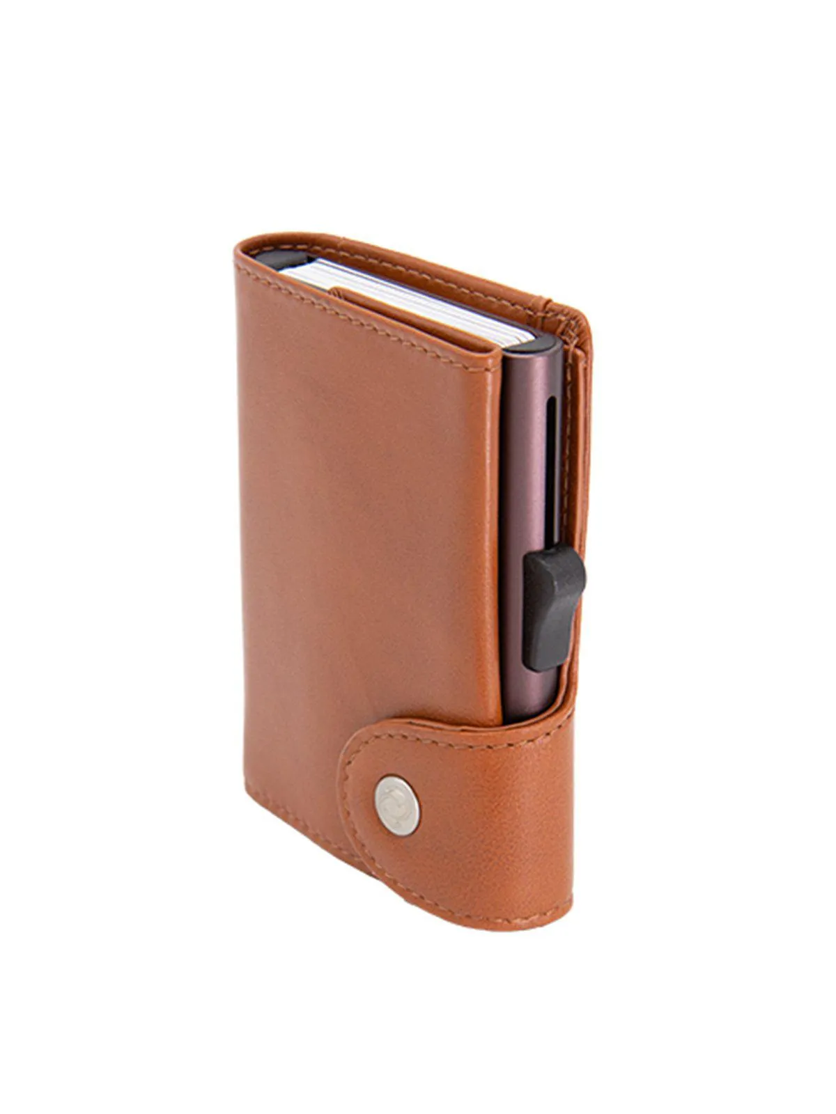 C-Secure XL Italian Leather Wallet RFID Chestnut Brown