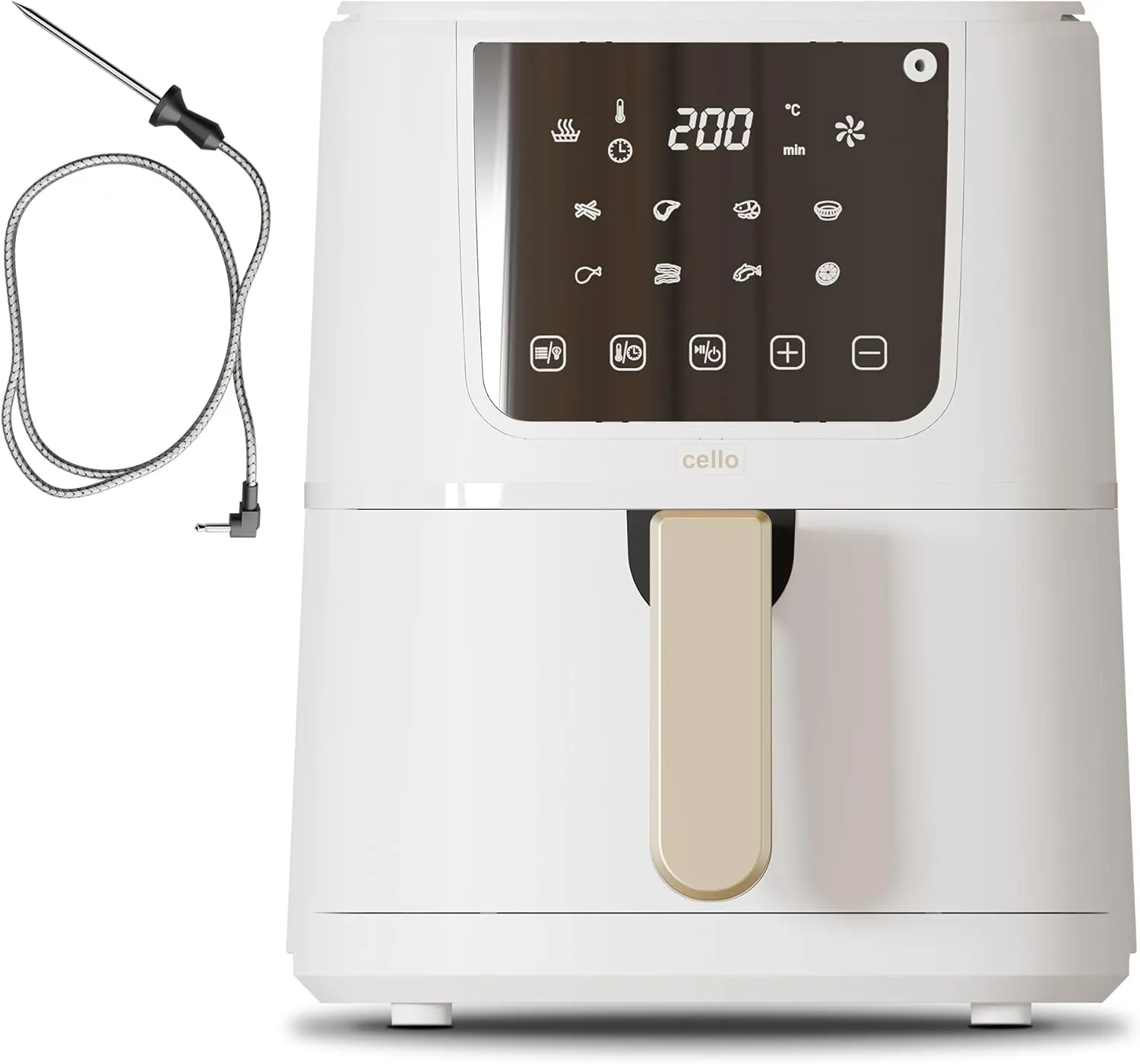 Cello 4 Litre Perfect Temp Compact Air Fryer - White