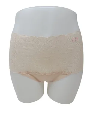 Chantelle Nude Soft Stretch Lace High Waist Brief