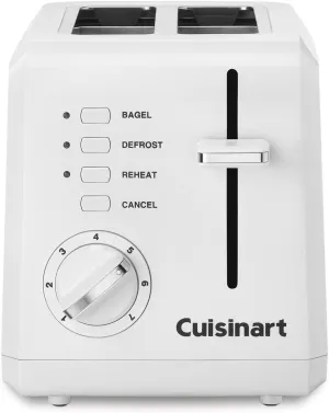 Cuisinart 2 Slice Compact Plastic Toaster - White
