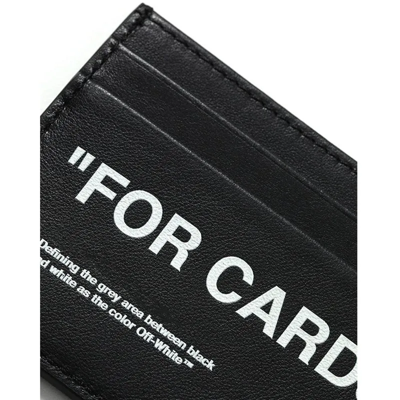 Double Quote Slogan Letter Top Layer Pickup Wallet
