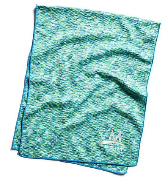 Enduracool Techknit Cooling Towel | Multi Teal Space Dye