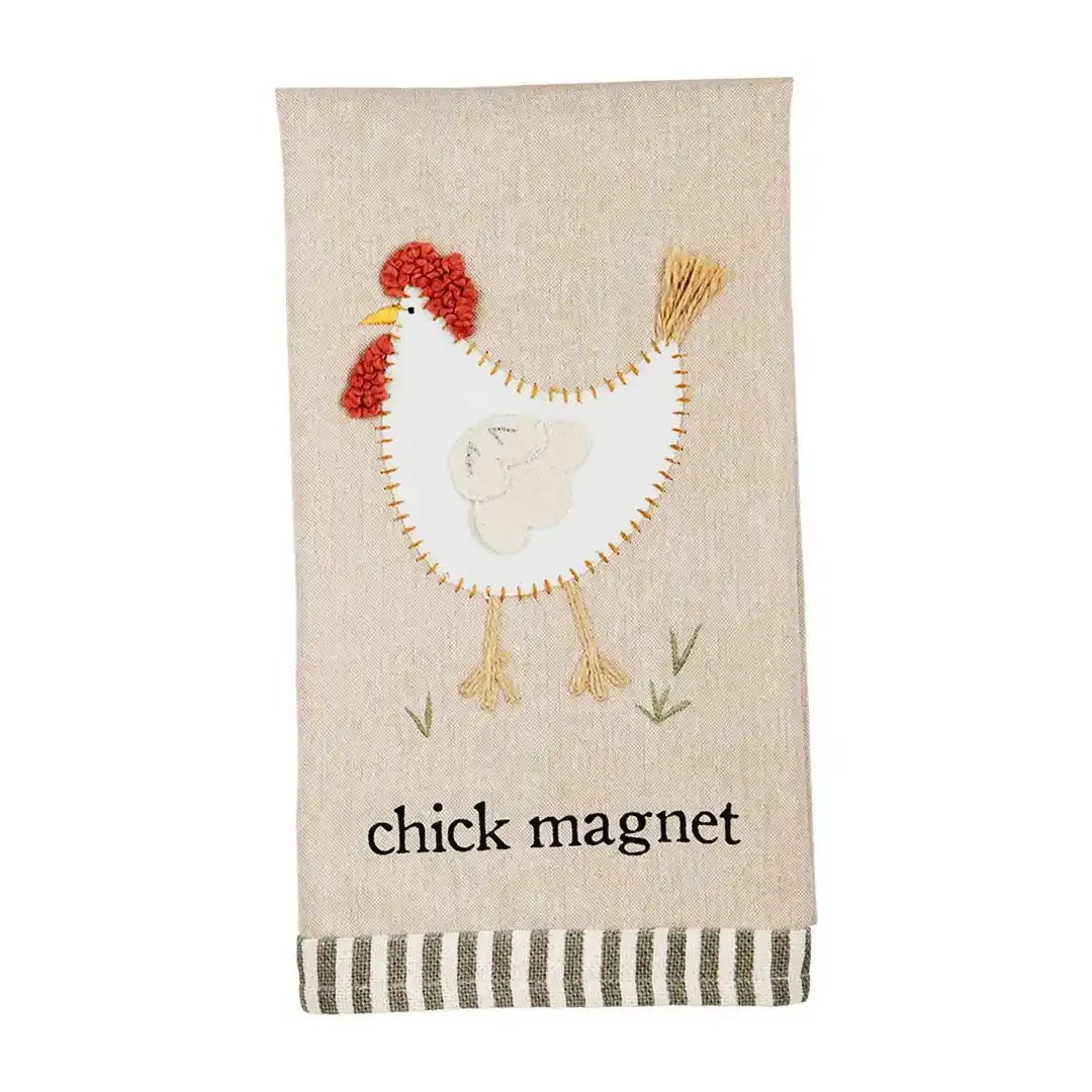 Farm Applique Hand Towel