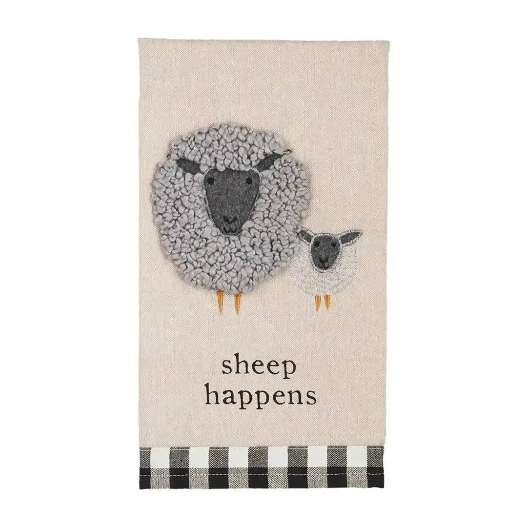 Farm Applique Hand Towel