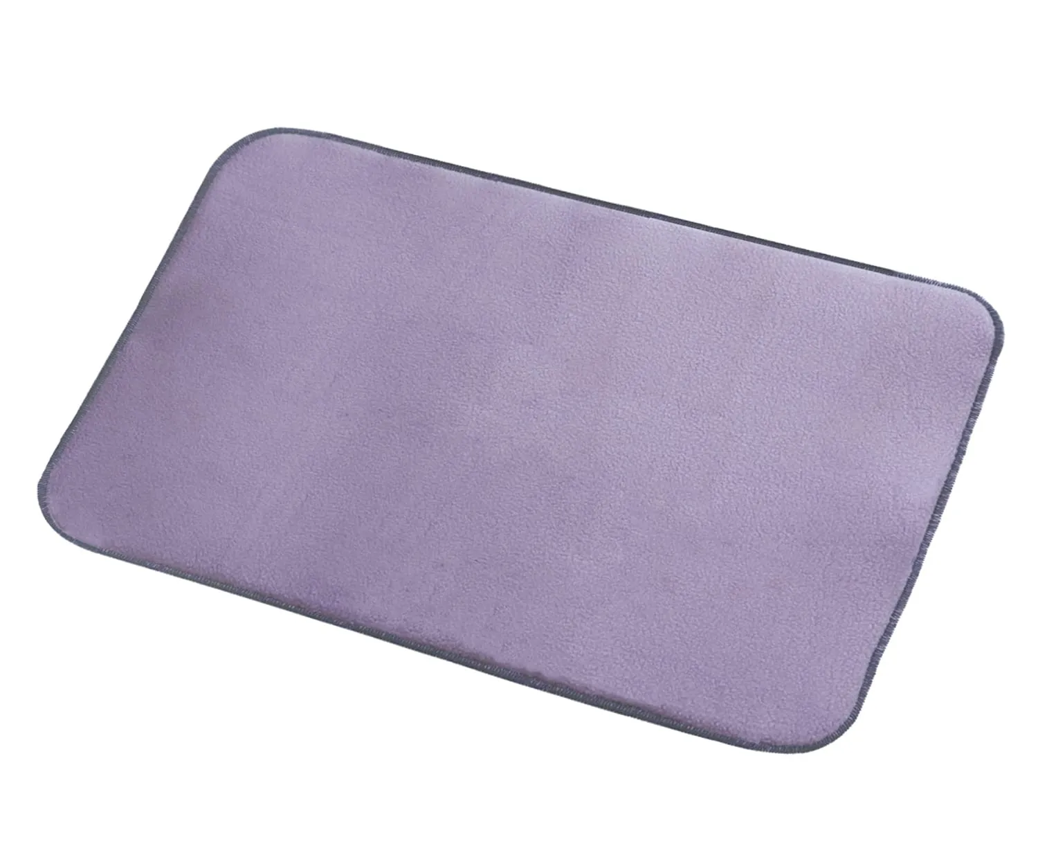 Heart Home Microfiber Reversible Dish Drying Mat with Absorbent Parity for Kitchen 27"x 19",Pack of 3 (Purple)