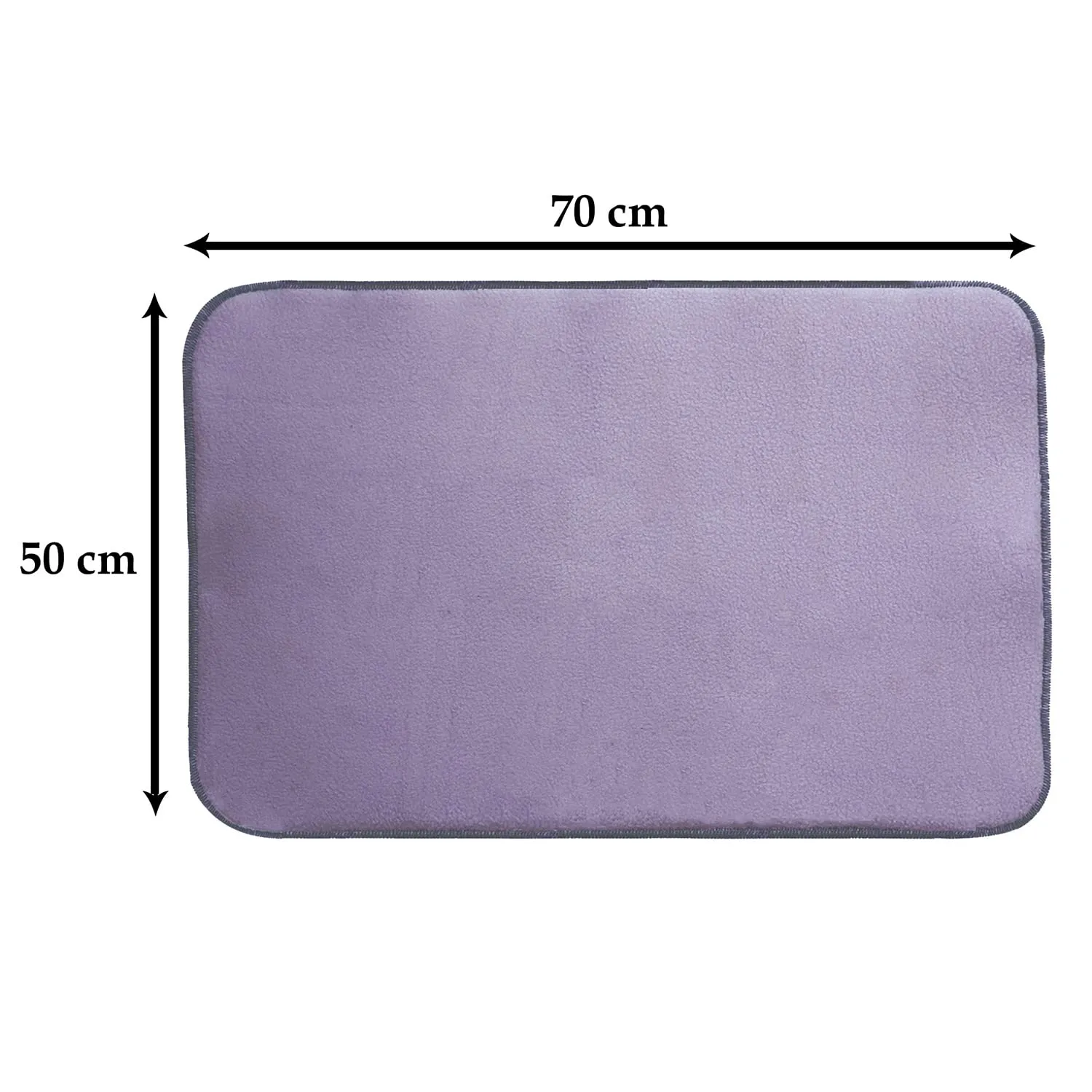 Heart Home Microfiber Reversible Dish Drying Mat with Absorbent Parity for Kitchen 27"x 19",Pack of 3 (Purple)