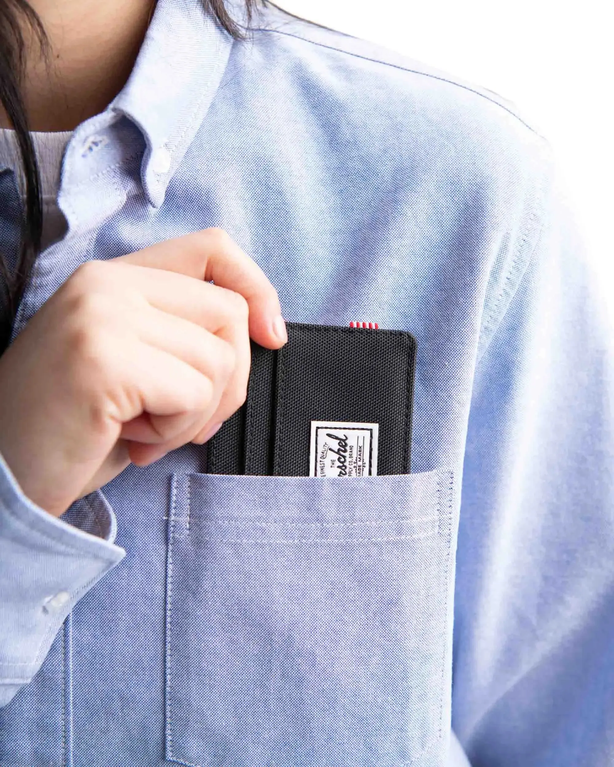 Herschel Charlie RFID Wallet-Dye Wash Black