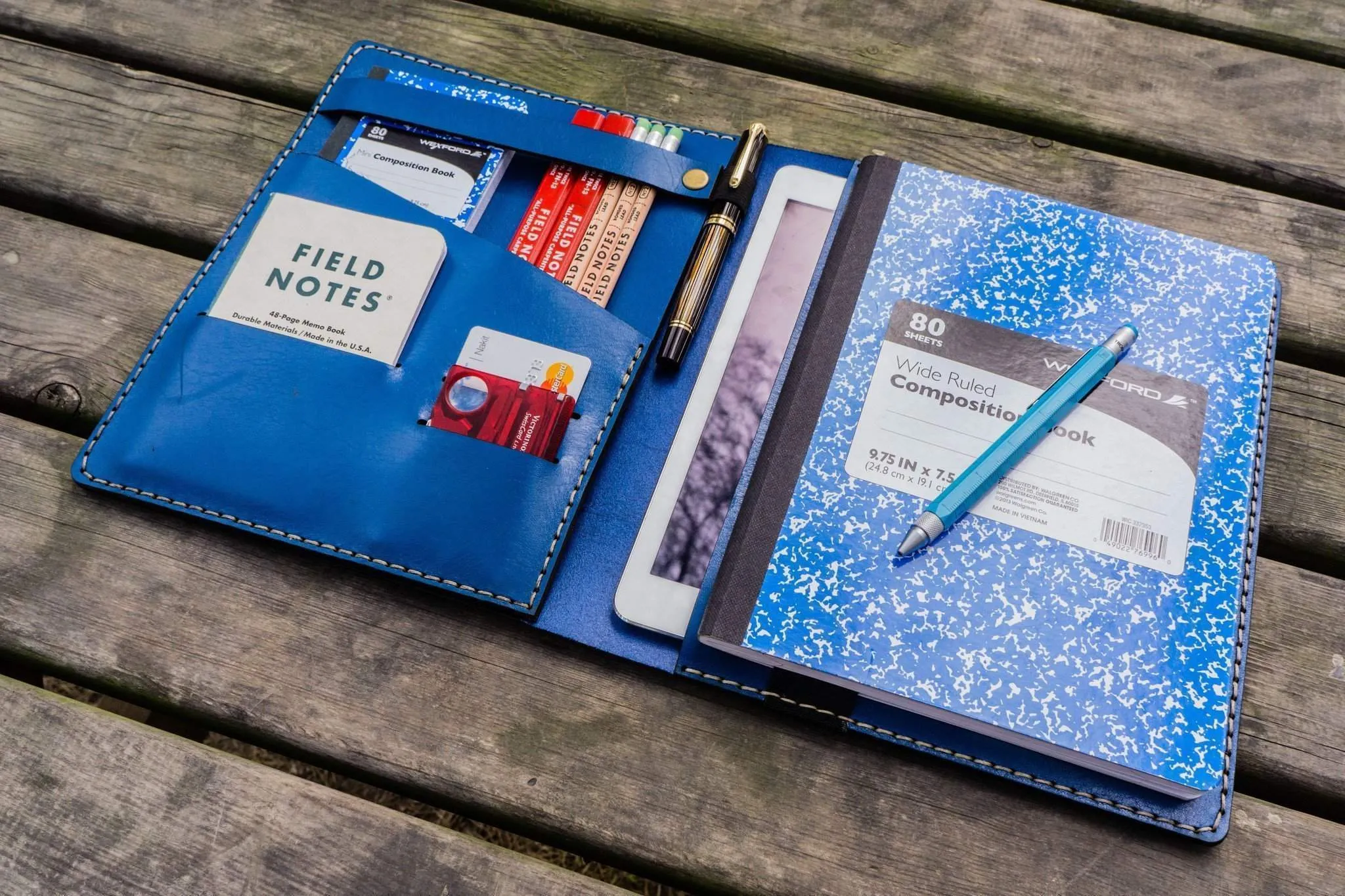 iPad Pro 11 - Pro 10.5 and B5 size Notebook Cover - Blue