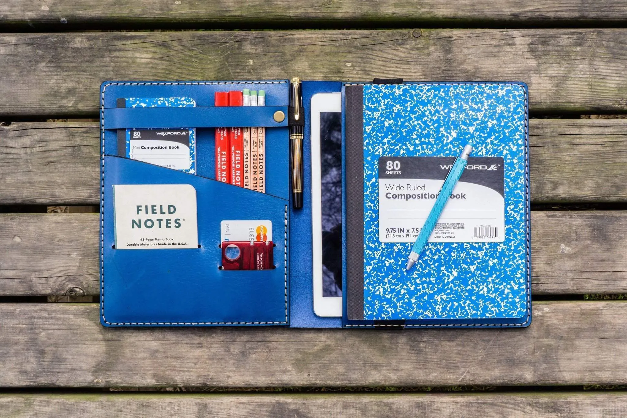 iPad Pro 11 - Pro 10.5 and B5 size Notebook Cover - Blue