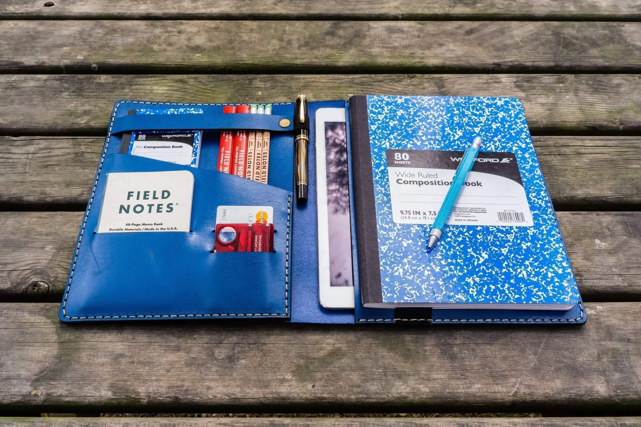 iPad Pro 11 - Pro 10.5 and B5 size Notebook Cover - Blue