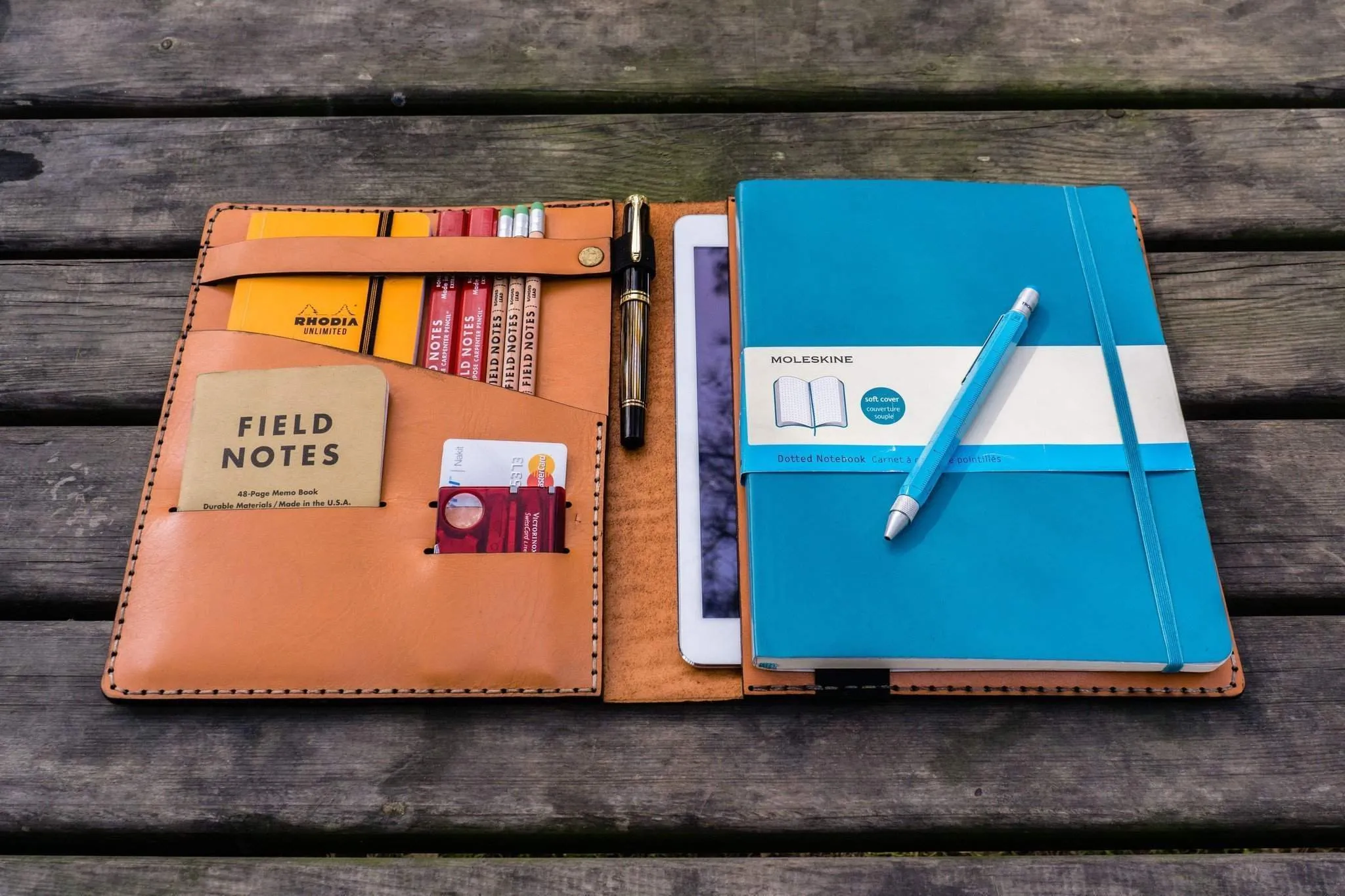 iPad Pro 11 - Pro 10.5 and B5 size Notebook Cover - Orange