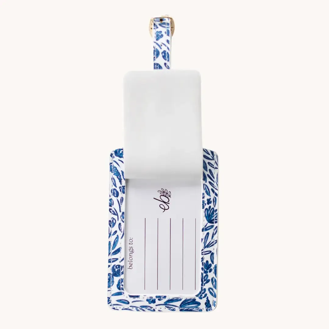 Luggage Tag - Porcelain Floral