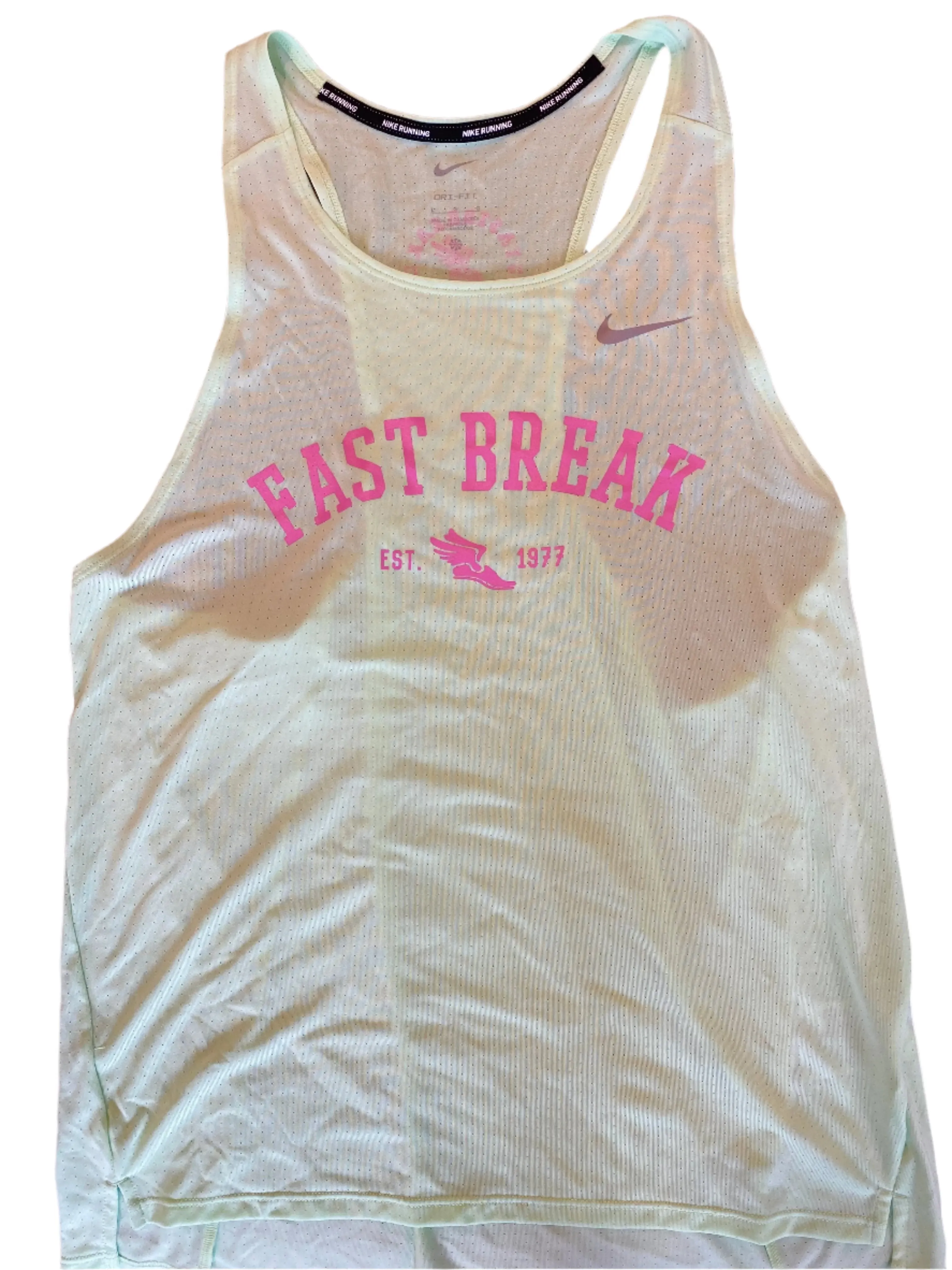 Men's Nike Fast DRI-Fit Running Singlet - Fast Break Branded