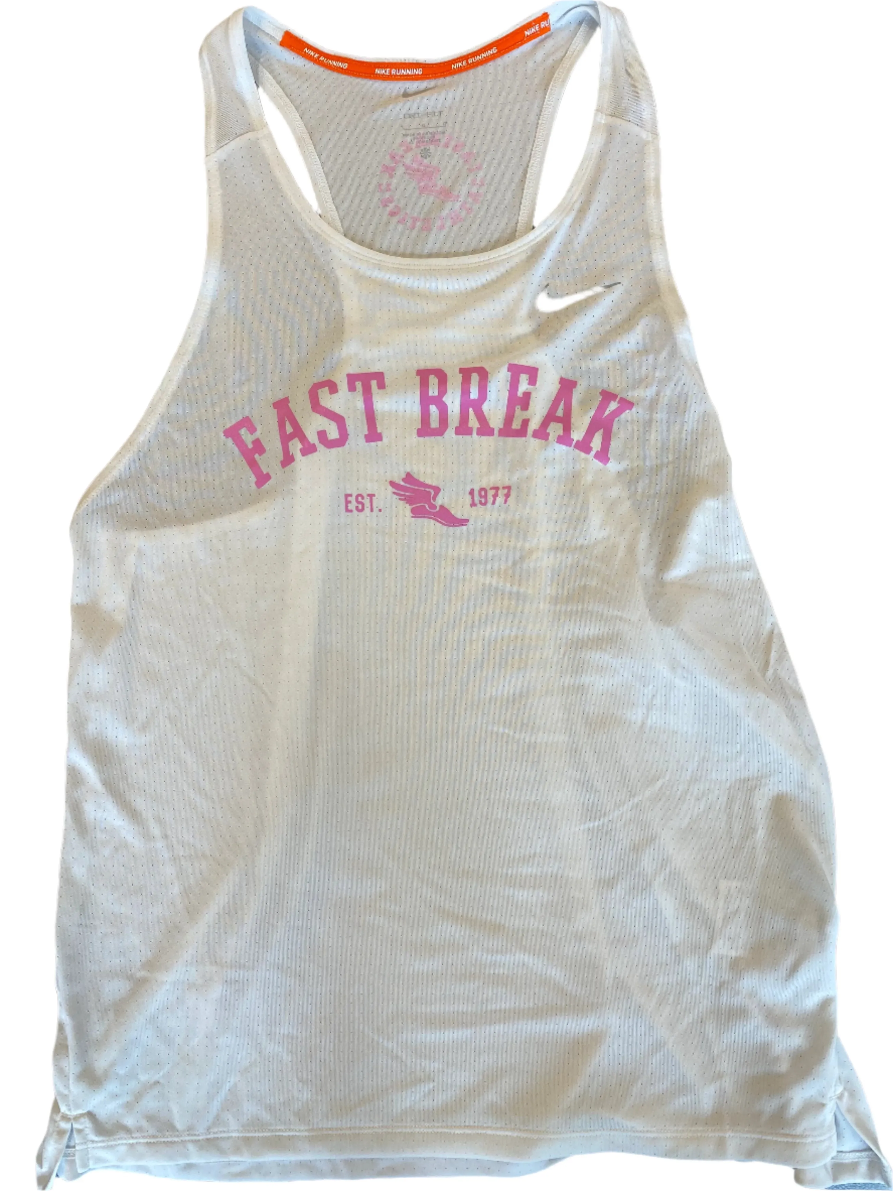 Men's Nike Fast DRI-Fit Running Singlet - Fast Break Branded