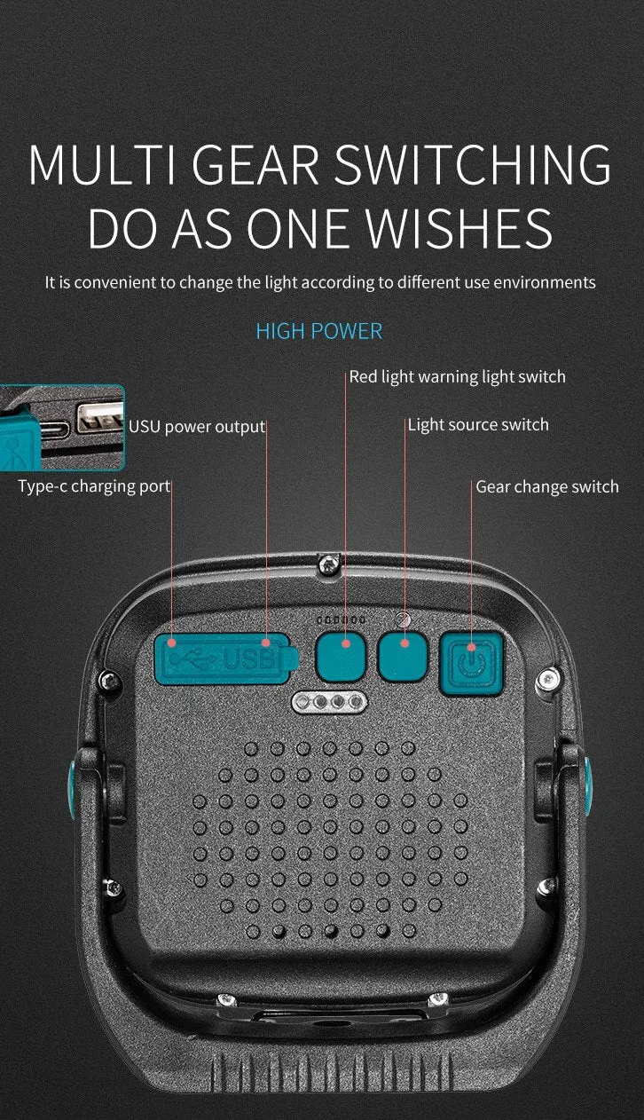 Multi-Functional Cob Portable Rechargeable Led Work Light W891