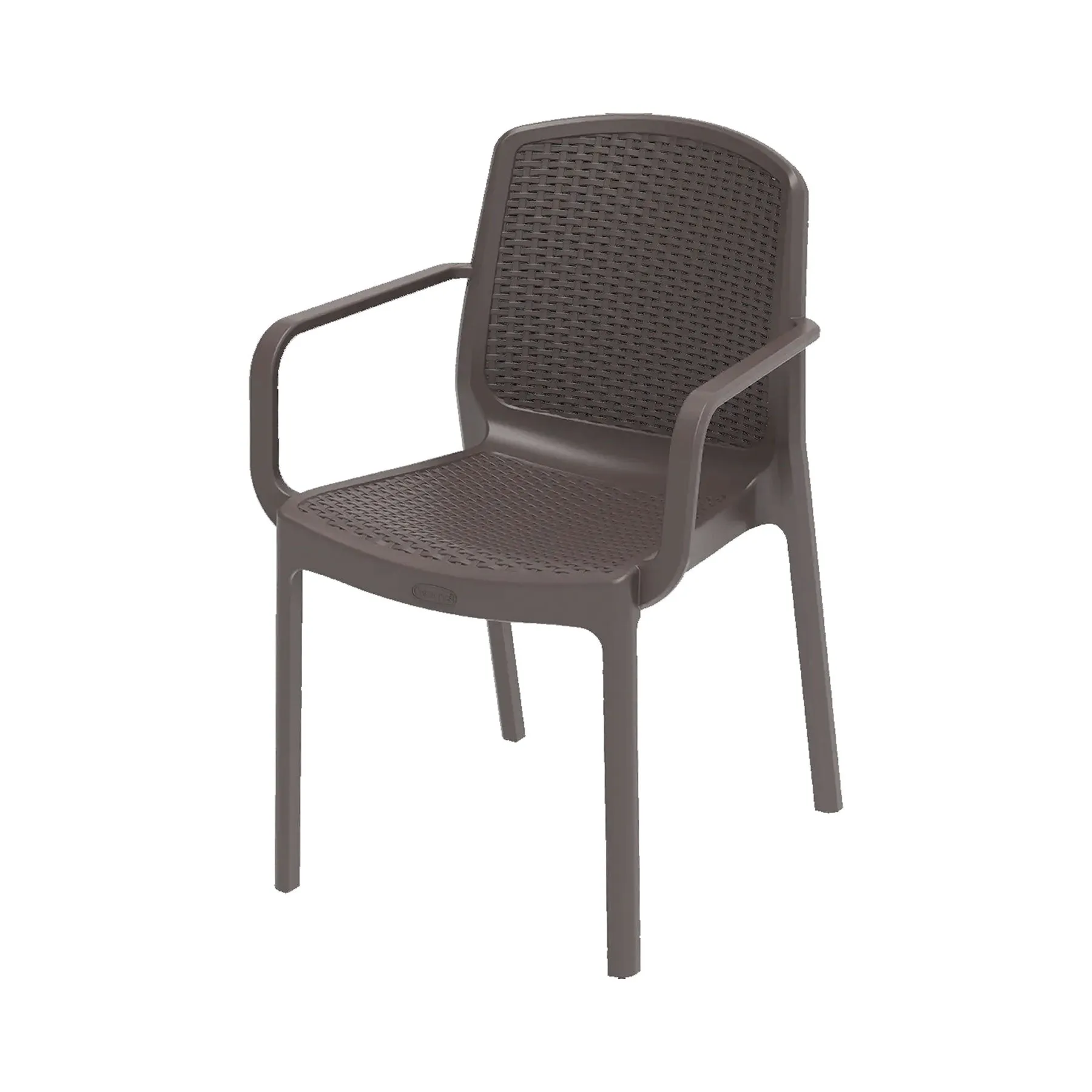 Outdoor Cedarrattan 4 Seater Dining Table and Chair (Brown)