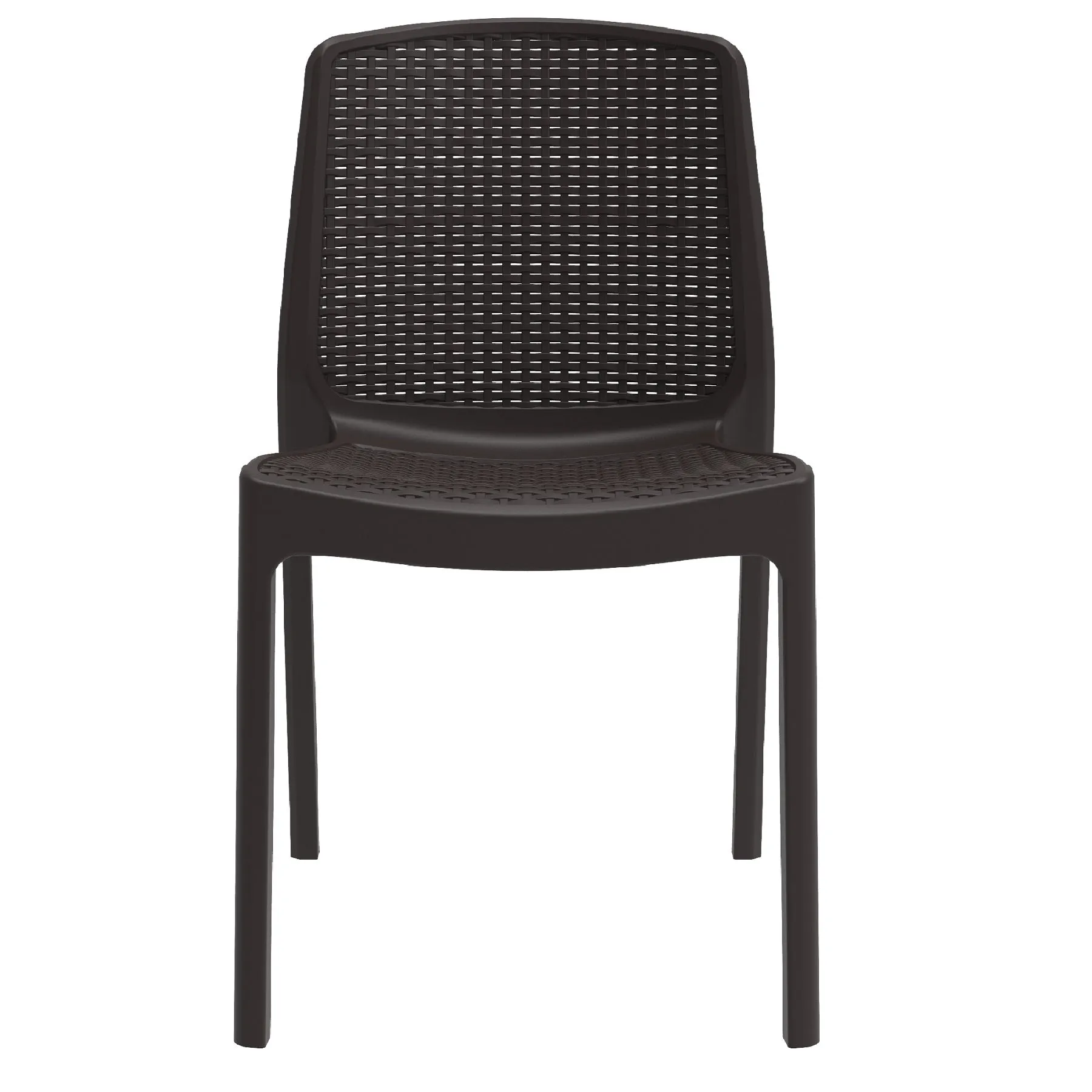 Outdoor Cedarrattan 4 Seater Dining Table and Chair (Brown)