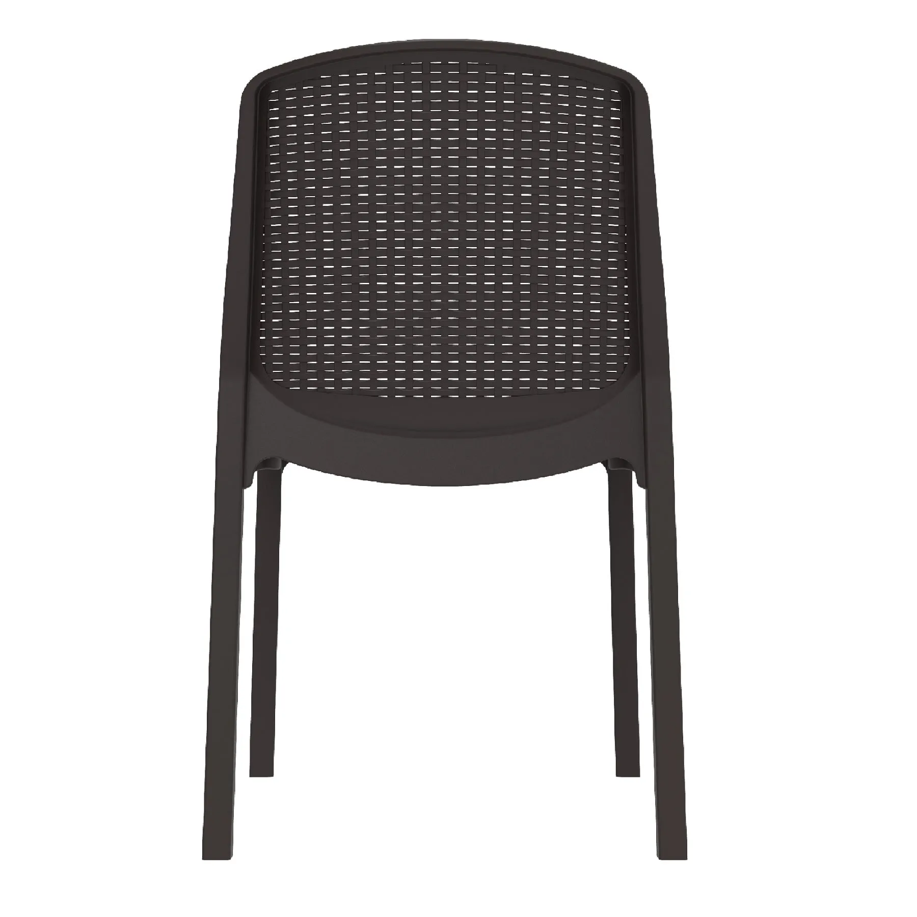Outdoor Cedarrattan 4 Seater Dining Table and Chair (Brown)