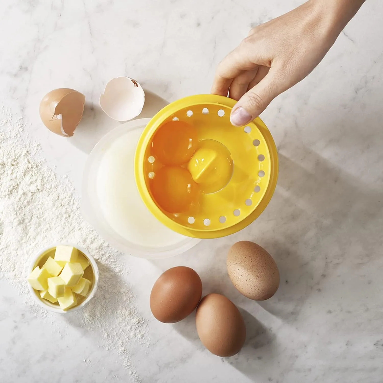 Portable Egg Yolk Filtration Strainer Tool Ba-272