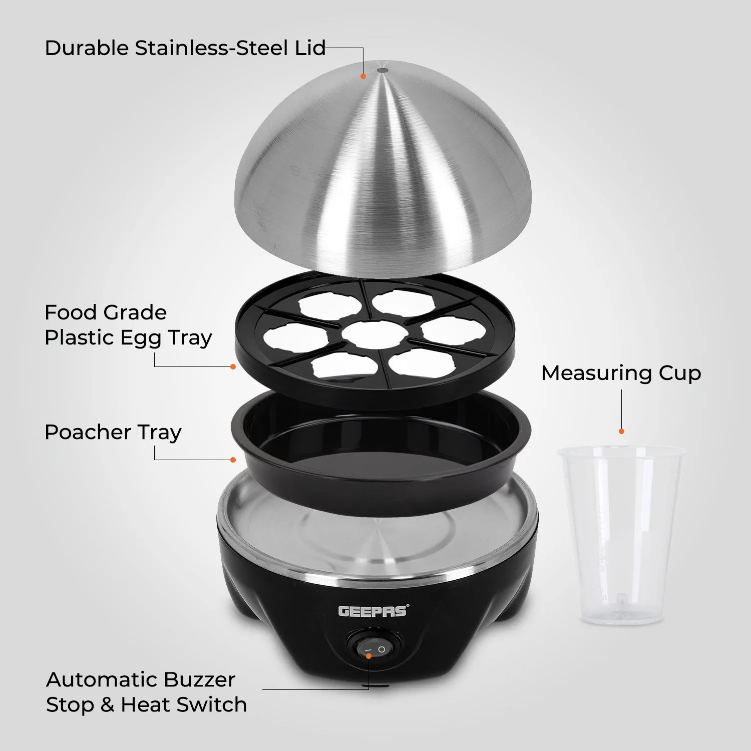 Rapid Stainless Steel Egg Boiler and Poacher