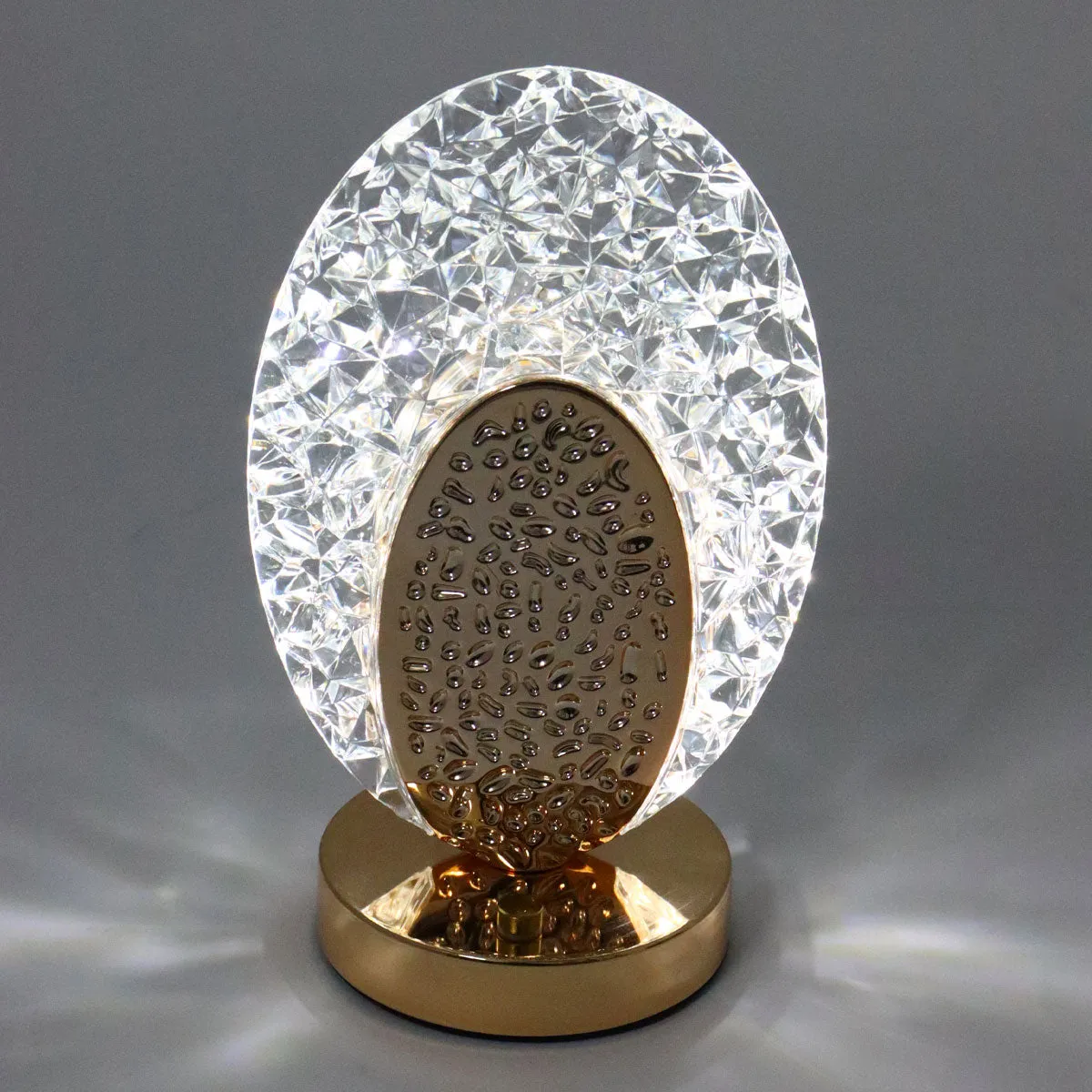 Rechargeable LED Crystal Table Lamp