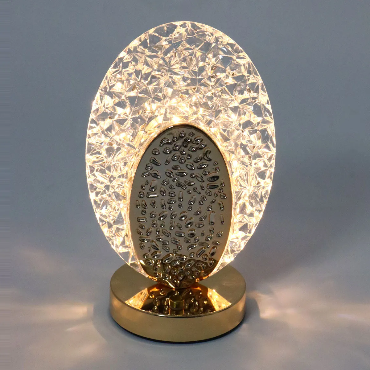 Rechargeable LED Crystal Table Lamp