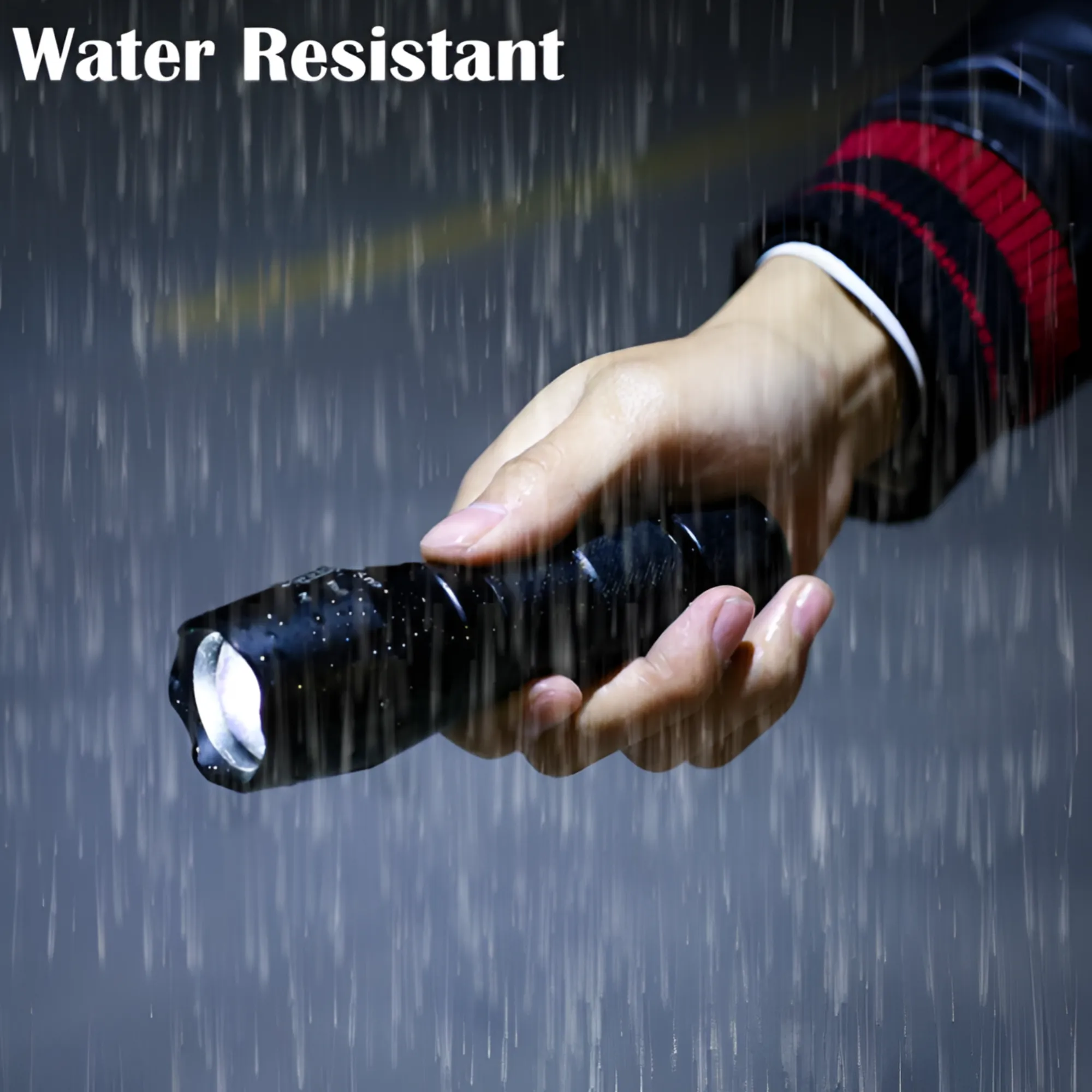 Rechargeable Tactical LED Flashlight with Carry Case – Durable Torch