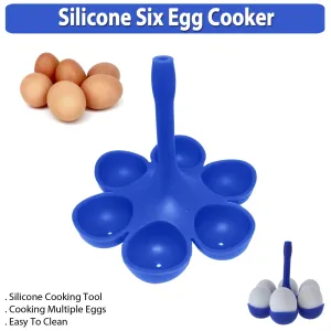 Silicone Six Egg Cooker: Perfectly Cook Six Eggs at Once