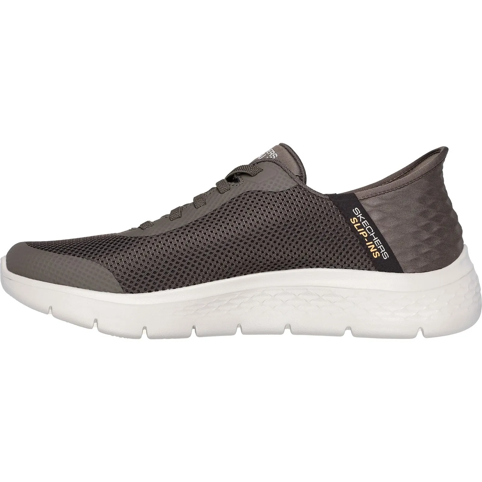 Skechers Mens GO WALK Flex Hands Up 216324-BRN Brown Lace Up Shoe