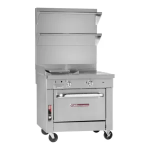 Southbend Platinum, P32N-HT Gas Range , 32”, Hot Top, 16” Thermostatic Griddle, Modular 80000 Total Btu