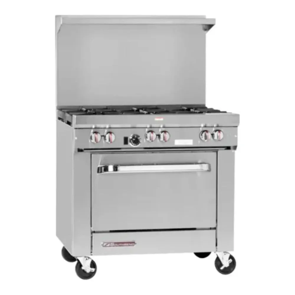 Southbend S36C-1G S-Series, Gas Range , 36”, 12” Manual Griddle, 4 Non-Clog Burners With Cabinet Base 130000 Total Btu