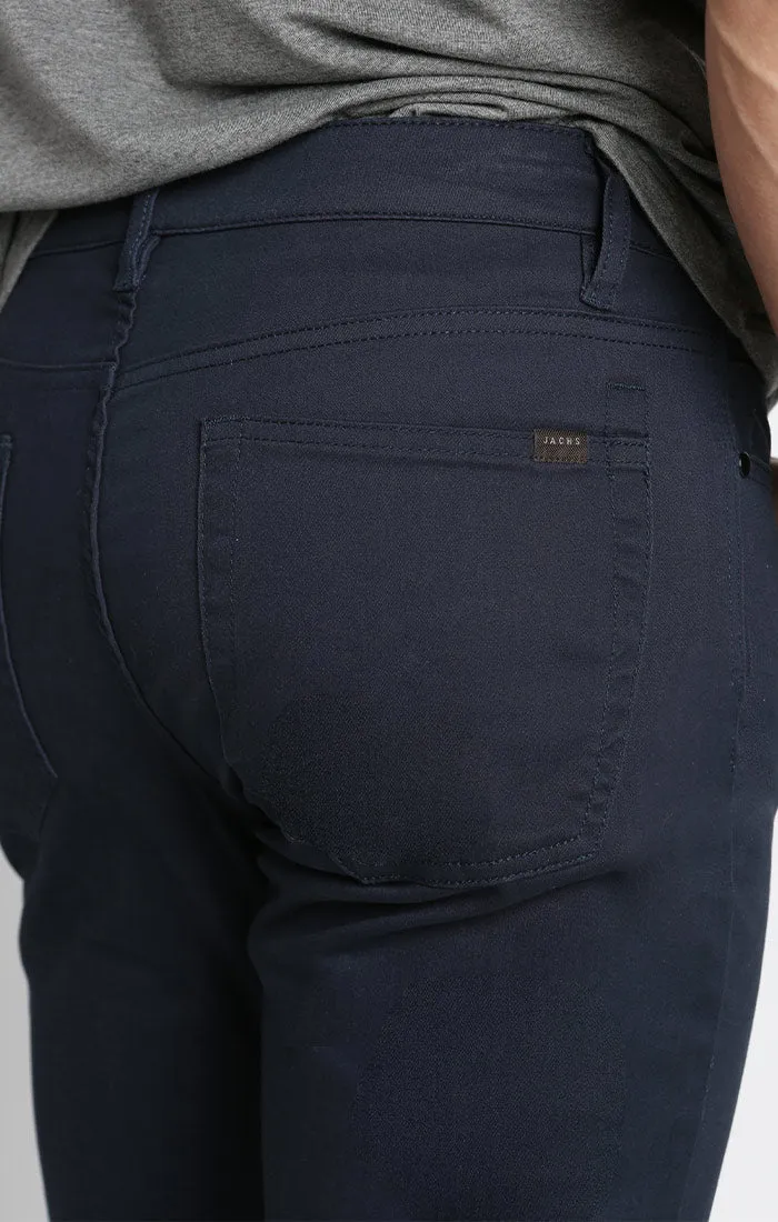 Straight Fit Stretch Sateen 5 Pocket Pant