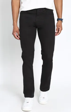 Straight Fit Stretch Sateen 5 Pocket Pant
