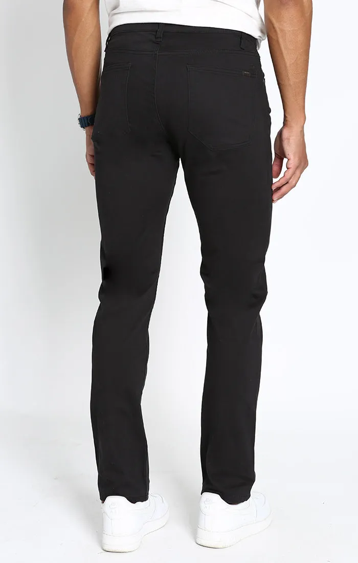 Straight Fit Stretch Sateen 5 Pocket Pant