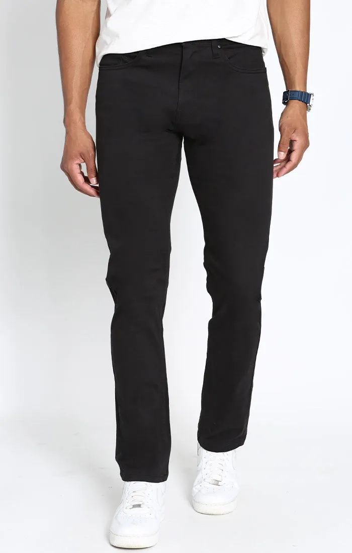 Straight Fit Stretch Sateen 5 Pocket Pant