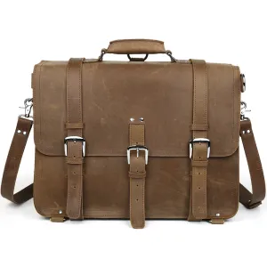 TIDING Travel Backpack Adventure Shoulder Bag Multi-function Genuine Leather Bag 17 inch Laptop Carry on Bag 50494